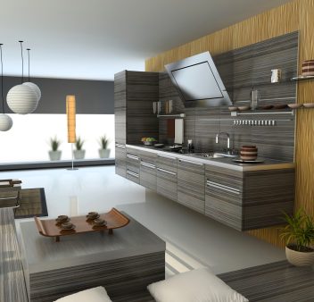the modern apartment (kitchen detail view) 3D